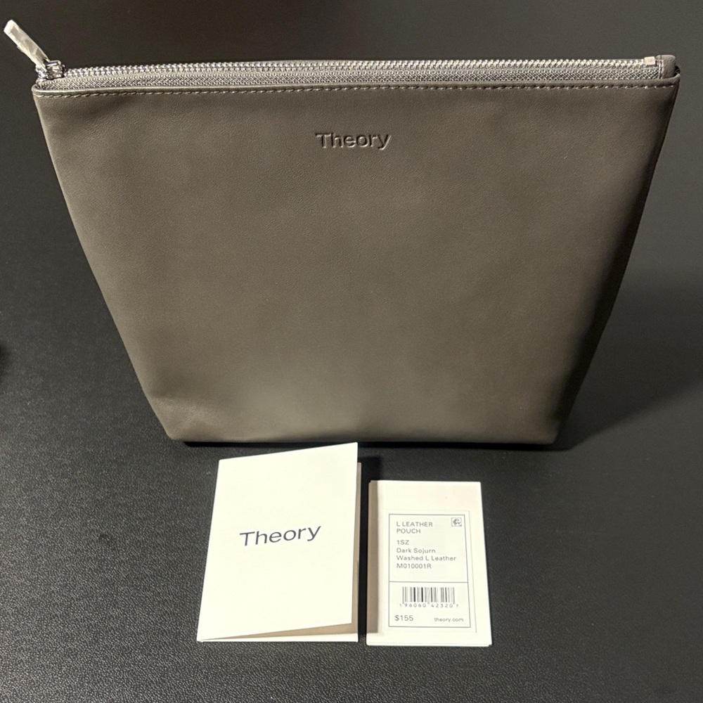 Theory Large Leather Pouch